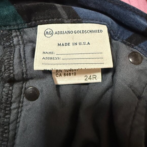 AG Adriano Goldschmied Legging Super Skinny Corduroy Pants Blue 24R Maximalist - Picture 11 of 16